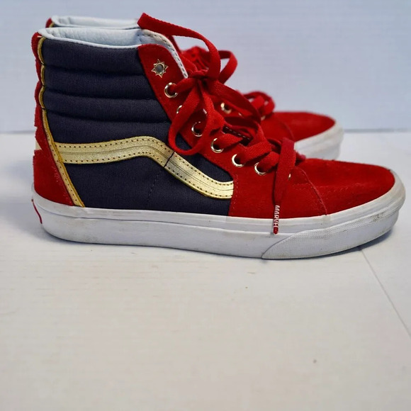 Vans Captain Marvel Men's 5 Women's 6.5 Limited Edition SK8 Hi Sneakers - Picture 3 of 7